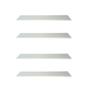 Kit 4 Prateleiras de madeira para livros e decoração 60x15cm