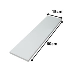 Kit 4 Prateleiras de madeira para livros e decoração 60x15cm - 3