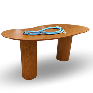 Mesas de Jantar Orgânicas Bean 1.80x100cm Freijo Modelar Moveis Mesa de Jantar Orgânica