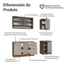 Ver imagem 4 de Armário de Cozinha Compacta 180 Cm Rustic/crema Vik Madesa 03