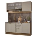 Ver imagem 2 de Armário de Cozinha Compacta 180 Cm Rustic/crema Vik Madesa 03