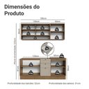 Ver imagem 3 de Armário de Cozinha Compacta 180 Cm Rustic/crema Vik Madesa 03