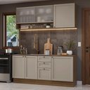 Ver imagem 1 de Armário de Cozinha Compacta 180 Cm Rustic/crema Vik Madesa 03