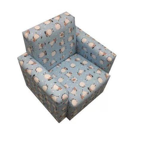 Mini Poltrona Sofá Infantil - Ovelha Azul