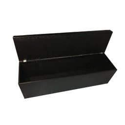 Recamier Puff Baú Beira de Cama - 1,40cm - Preto-corino - 2