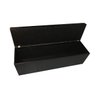 Recamier Puff Baú Beira de Cama - 1,40cm - Preto-corino - 2
