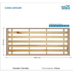 Treliche Solteiro com 3 Gavetas Havana Plus Santos Andirá - 4