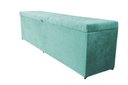 Ver imagem 1 de Recamier Puff Baú Beira de Cama - 140cm - Azul Tiffany