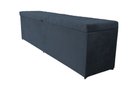 Ver imagem 1 de Recamier Puff Baú Beira de Cama - 1,40cm - Cinza Escuro