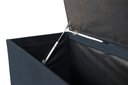 Ver imagem 3 de Recamier Puff Baú Beira de Cama - 1,40cm - Cinza Escuro