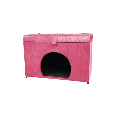 Puff Pet Casa de Cachorro e Gato 68cm - Rosa Pink