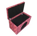 Ver imagem 3 de Puff Pet Casa de Cachorro e Gato 68 cm - Rosa Cachorrinhos