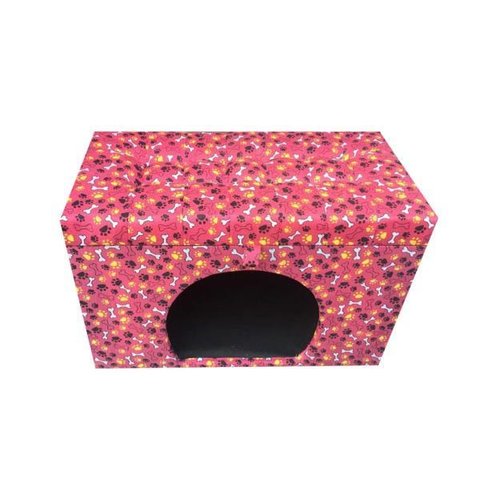 Puff Pet Casa de Cachorro e Gato 68 cm - Rosa Cachorrinhos