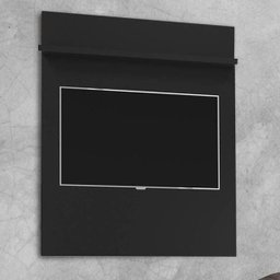 Estante Painel de Tv para Quarto Sala com Prateleira para Tv até 32 Polegadas Yan Preto - 1 Estante Painel de Tv para Quarto Sala com Prateleira para Tv até 32 Polegadas Yan Preto - 1