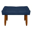 Ver imagem 1 de Banqueta Puff Retangular Requinte para Sala Quarto Bouclê:bouclê Azul Marinho