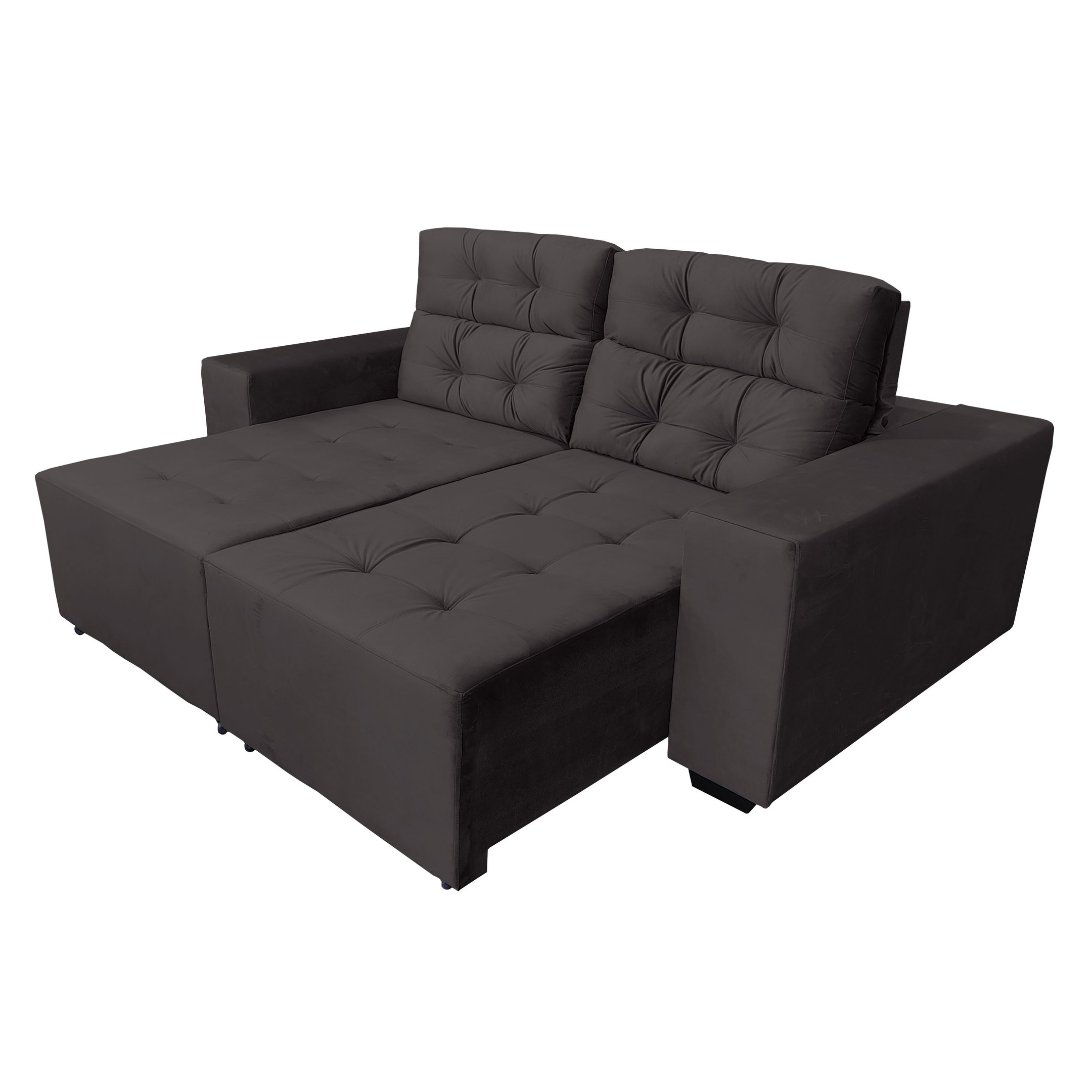 Sofá Retrátil/reclinável Supremo Molas bonel Fibra siliconada