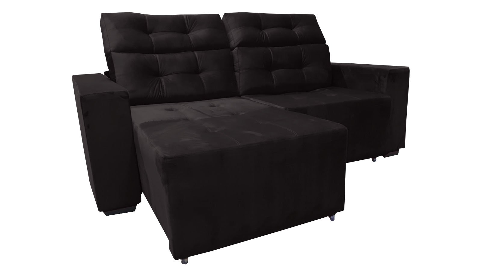 Sofá Retrátil/reclinável Supremo Molas bonel Fibra siliconada