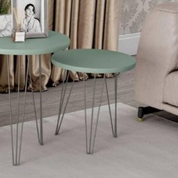 Mesa Lateral com Tampo em MDF Evolution Verde Bellagio - 2