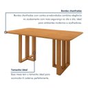 Ver mais imagens de Mesa de Jantar 6 Lugares Retangular Tampo MDF Bold