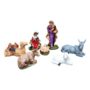 Presépio de Natal em Resina 12 Cm - Colorido
