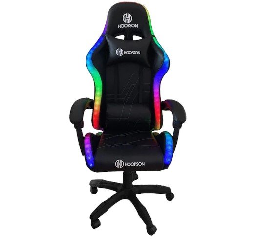 Cadeira GAMER Giratória Ajustavél Hoopson CG-508 c/ LED RGB