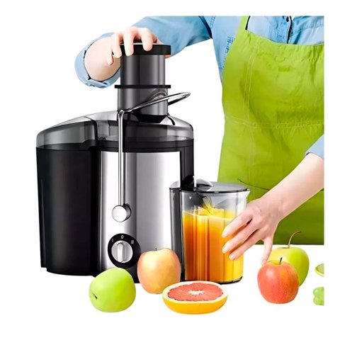 Extrator de Suco Inox 1500w Potente e Fácil Usar e Limpar