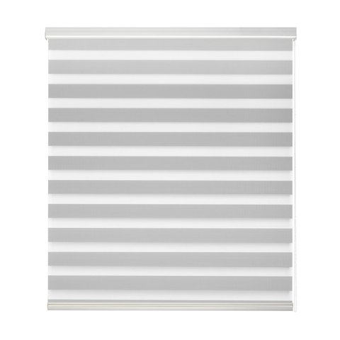 Persiana Rolo Zebra Bando 1,80 X 2,20 Branco Double Vision