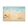 Quadro Decorativo - Praia Concha do Mar e Estrela Flnt059 - Vidro com Impressão Uv - 80x60cm - 1