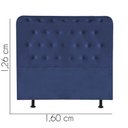 Ver imagem 3 de Cabeceira para Cama Box Casal 1,60 Cm Brenda:azul