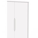 Ver imagem 4 de Guarda-roupa Retrô 2 Portas Théo New Branco Fosco com Madeira - Reller