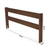 Grade de proteção para cama de madeira maciça Atraente imbuia - 4