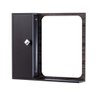 Kit Gabinete com Espelho São Paulo Castanho/ Preto Fosco Corso 50,5x41x44 - 3