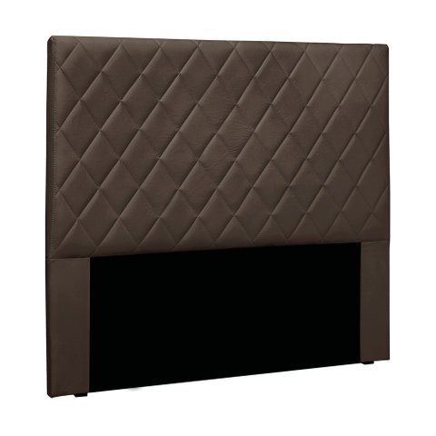 Cabeceira Cama Box Solteiro 90 Cm Dubai Veludo S04 - D'Rossi Marrom