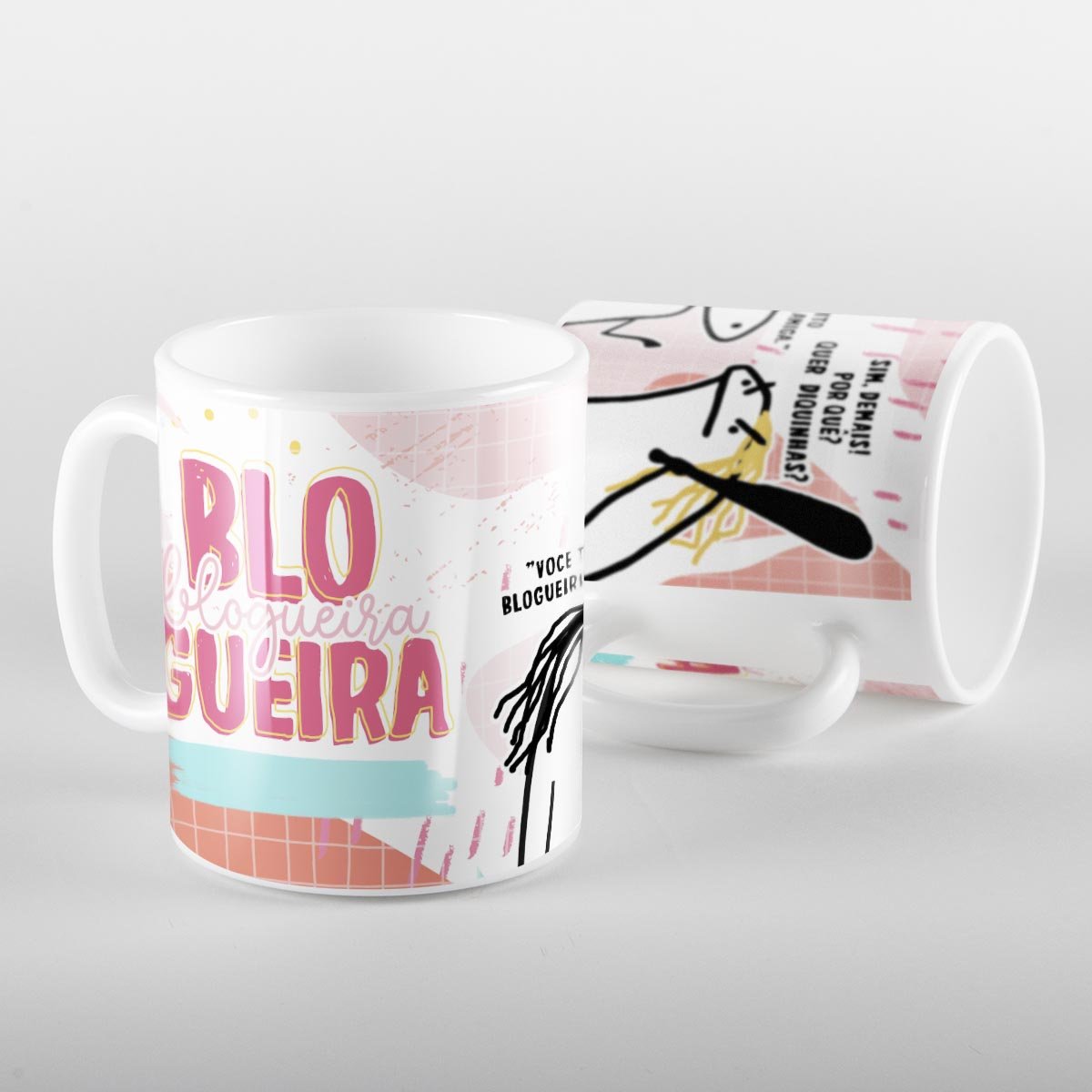 Caneca flork meme blogueira - 1