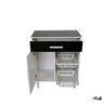 Balcão Armário Microondas Forno Fruteira Multiuso Branco/preto - 7