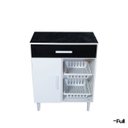 Ver imagem 6 de Balcão Armário Microondas Forno Fruteira Multiuso Branco/preto