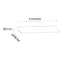 Ver imagem 2 de Tampo para Balcão de 120cm Preto Maderatto Móveis