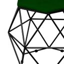 Ver imagem 5 de Kit 2 Puffs Decorativo Aramado Preto Six Suede Verde Musgo