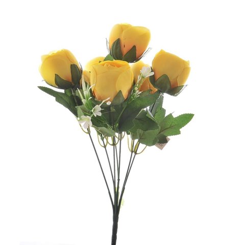 Buque Rosa Amarela X7 com 30cm