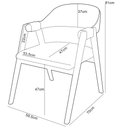 Ver imagem 5 de Kit 6 Cadeiras de Jantar e Estar Living Estofada Nadja L02 Linho Terracota - Lyam Decor