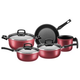 Conjunto de Panelas Antiaderente 5 Pçs Cereja Safira Mta - 1