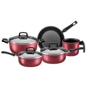 Conjunto de Panelas Antiaderente 5 Pçs Cereja Safira Mta
