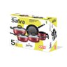 Conjunto de Panelas Antiaderente 5 Pçs Cereja Safira Mta - 3