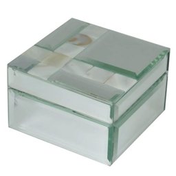 Porta Jóias de Vidro Espelhado - Quadrado - 1