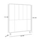 Ver imagem 2 de Cabeceira Cama Box Solteiro 90cm Corino Branco