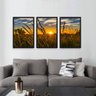 Quadro Natureza Paisagem Entardecer Para Sala Quarto com Moldura - 1