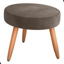 Ver imagem 2 de Conjunto Poltronas e Puff Anari Veludo Marrom
