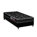 Ver imagem 1 de Conjunto Box Solteiro: Colchão Espuma Plumatex D28 Isopluma Vip + Base Crc Suede Black(88x188)