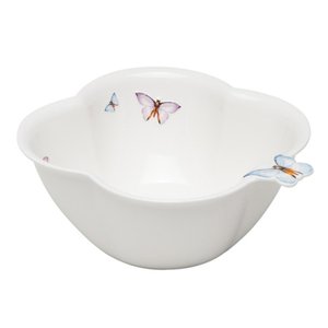 Bowl de Porcelana Branca Borboletas 23cm Wolff