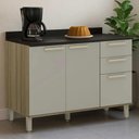 Ver imagem 5 de Balcão de Cozinha com Tampo 120cm Nádia Mocca/avelã L01 - Mpozenato